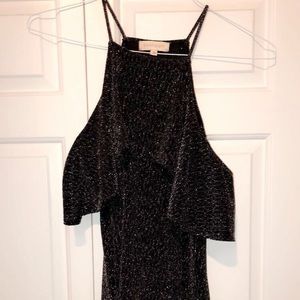 Black sparkly mini dress